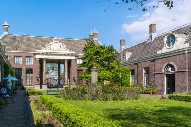 Haarlem, Hollanda avluda Teylershofje