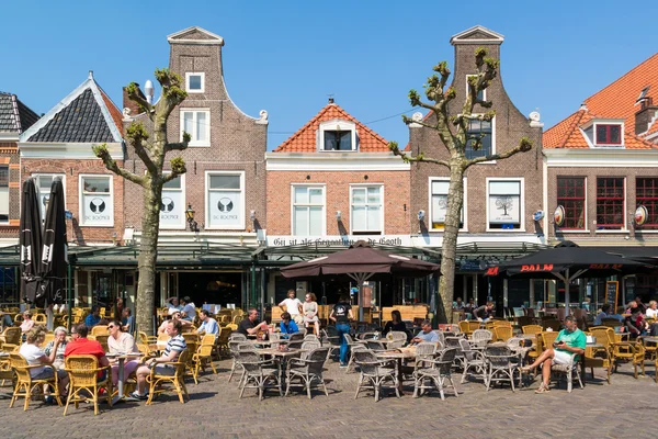 Barras laterales en Botermarkt, Haarlem, Países Bajos — Foto de Stock