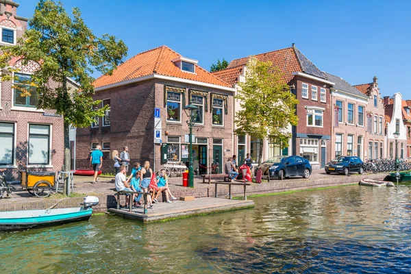 Alkmaar, Hollanda'da Verdronkenoord kanalı — Stok fotoğraf