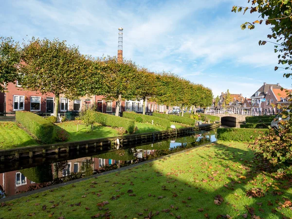 Ijlst Países Bajos Oct 2017 Casas Con Jardines Junto Agua — Foto de Stock