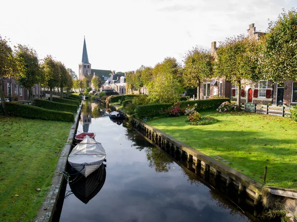 Ijlst Países Bajos Octubre 2017 Jardines Junto Agua Canal Eegracht — Foto de Stock