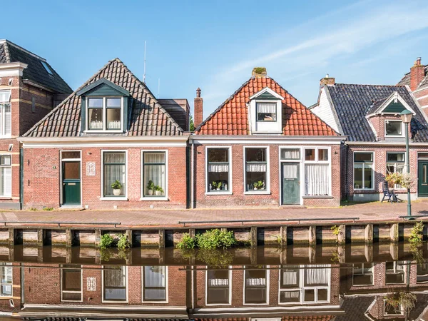 Warga Países Bajos Sep 2017 Casas Reflejando Aguas Tranquilas Del — Foto de Stock