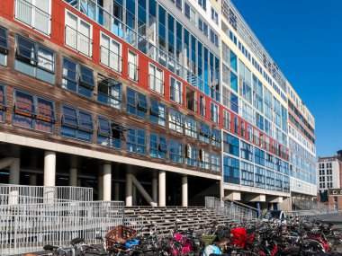 Silodam apartmanda Amsterdam, Hollanda