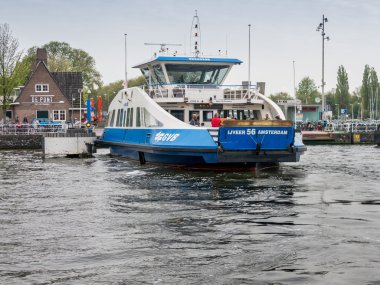 Amsterdam ferry, public transport across IJ, Holland