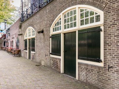 İskele cellars Oudegracht canal, Utrecht, Hollanda