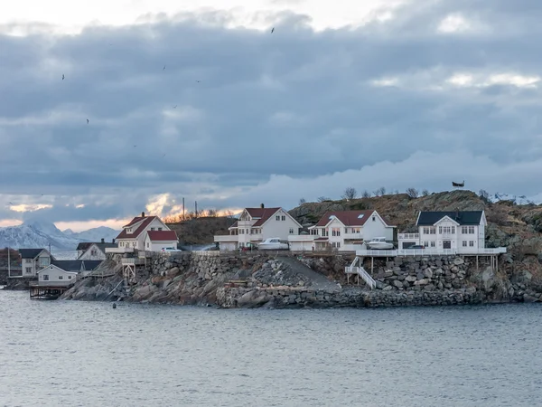 Henningsvaer em Lofoten Islands, Noruega — Fotografia de Stock