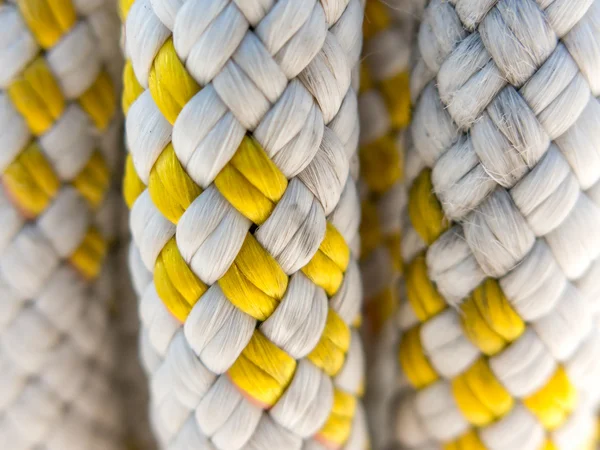 Деталь плетеної мотузки для човна — стокове фото