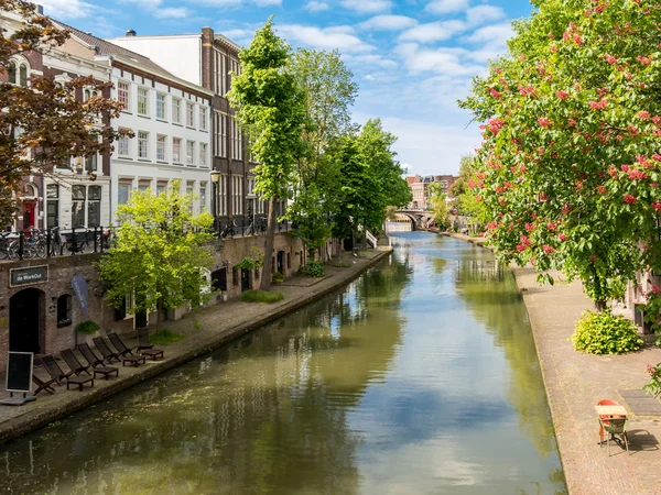 Canal en Utrecht, Holanda — Foto de Stock