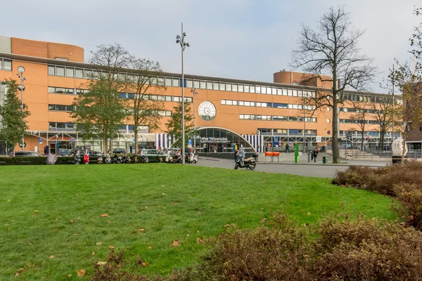 Dworzec kolejowy w Hilversum, Holandia — Zdjęcie stockowe