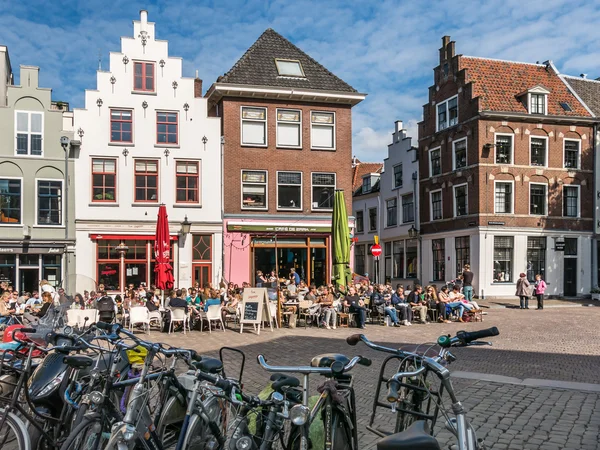 Casas antiguas en Utrecht, Países Bajos — Foto de Stock