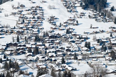 Winter in Lenk, Switzerland clipart