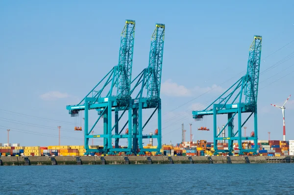 Port w Antwerpii, Belgia — Zdjęcie stockowe