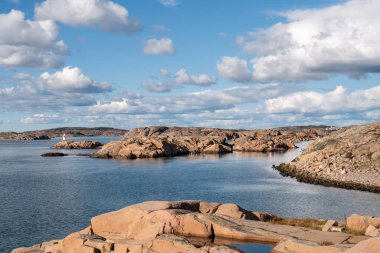 Hamburgo, Bohuslan 'daki Sandviksholmen' de Skagerrak Denizi 'nin kıyısında seyir feneri olan Granit skerries, İsveç