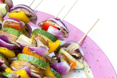 Sopa ile sağlıklı sebze ızgara hazır