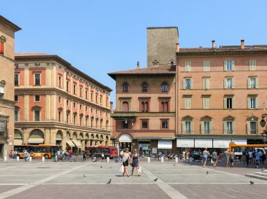 Piazza Maggiore'ye Bologna, İtalya