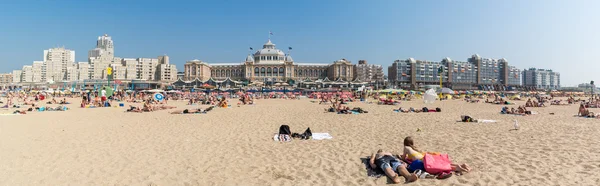 Plaj ve manzarası Kurhaus Scheveningen, Lahey, Hollanda