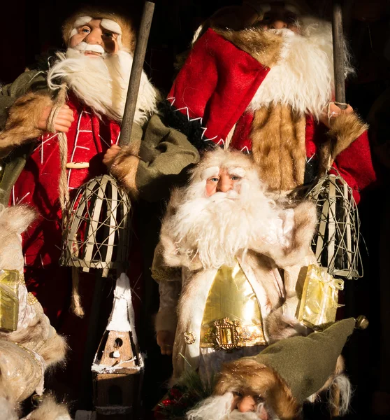 Santa claus poppen — Stockfoto