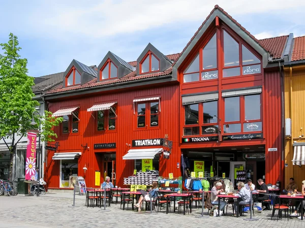 Lillehammer Şehir Merkezi, Norveç — Stok fotoğraf