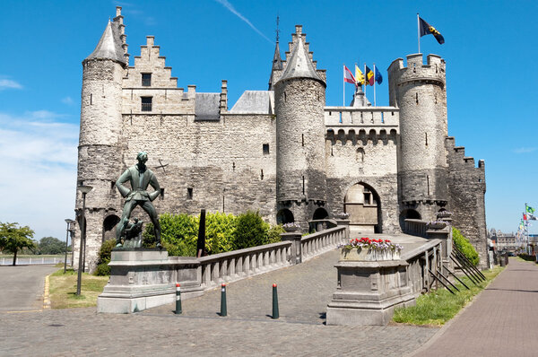Stone Castle in Antwerp, Belgium