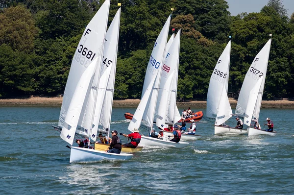 Carrera de vela en River Orwell, Inglaterra — Foto de Stock