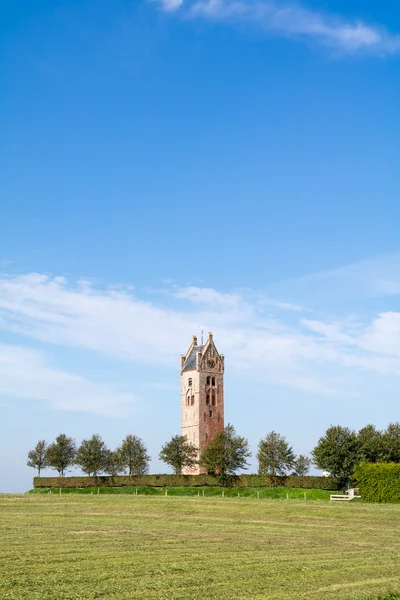 Torre de la iglesia de Firdgum, Frisia, Holanda — Foto de Stock