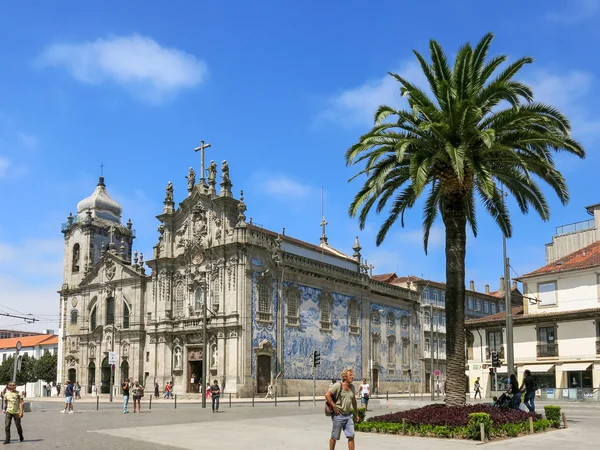 Carmo ve Carmelitas kiliseler Porto, Portekiz — Stok fotoğraf