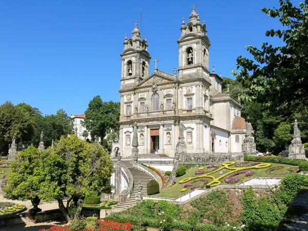 Ісус BOM у Монте в Бразі, Португалія — стокове фото