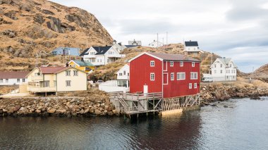 Nyksund üzerinde Langoya Vesteralen, Norveç