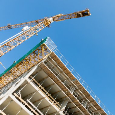 Tower crane and construction building