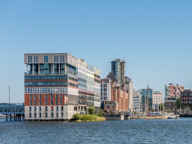 Silodam apartmanda Amsterdam, Hollanda
