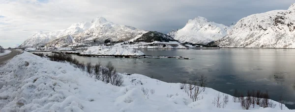 Zima na Lofoten ostrovy, Norsko — Stock fotografie