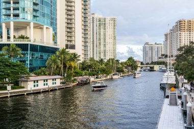 New River Fort Lauderdale, Florida şehir merkezinde
