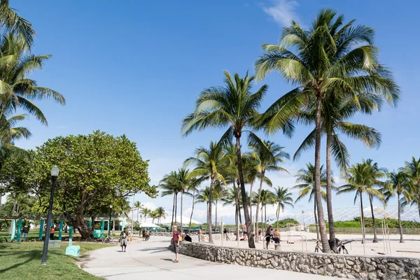 South Beach Boardwalk, Miami Beach — Stockfoto