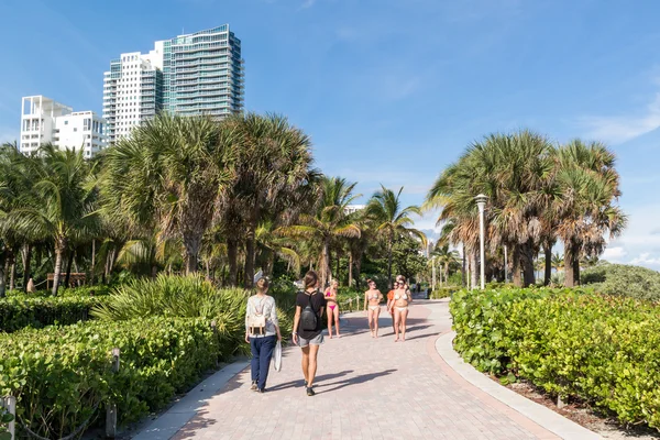 South Beach Boardwalk, Miami Beach, Florida — Stock Photo, Image