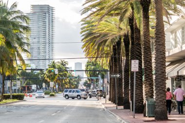 View of 5th Street in Miami Beach, Florida