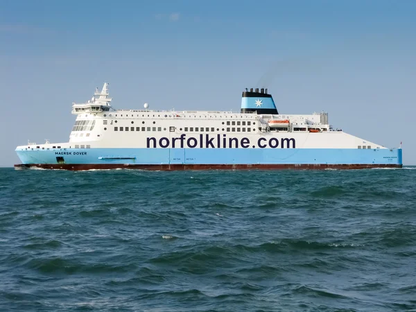 Norfolkline Ferry in Dover Strait, North Sea, UK — Stock Photo, Image