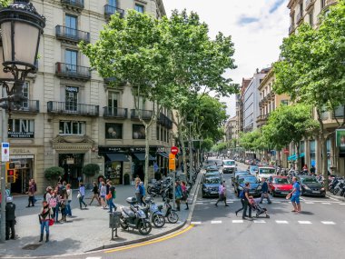 barcelona sokaklarına