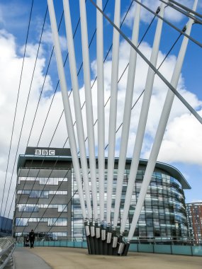 Yaya köprüsü Salford Quays, Manchester