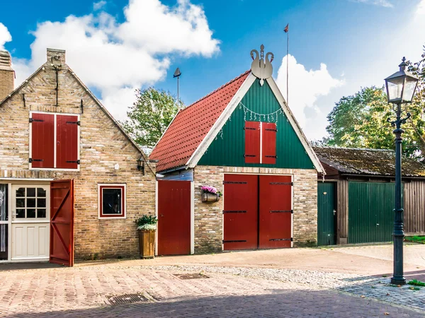 Casas holandesas Vlieland, Holanda — Fotografia de Stock