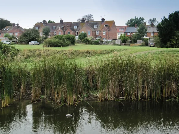 Rye England Sep 2013 Ditch Houses Rye East Sussex Reino — Fotografia de Stock