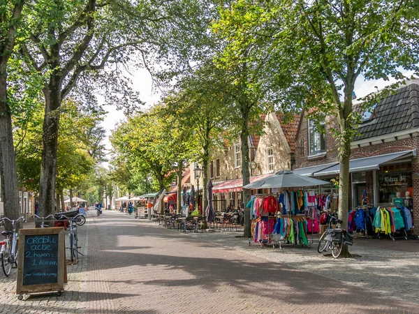 Streetscene Vlieland town, Holanda — Fotografia de Stock