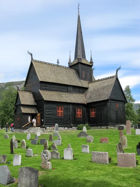 Iglesia Lom Stave en Noruega — Foto de Stock