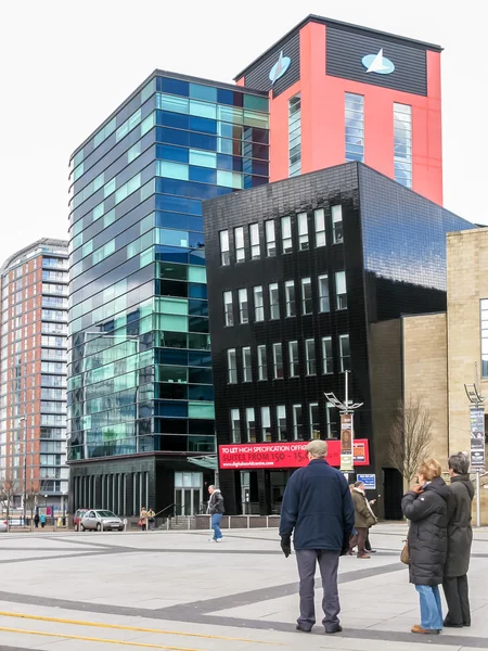 Lowry Plaza, Salford Quays, Manchester — Stock Photo, Image