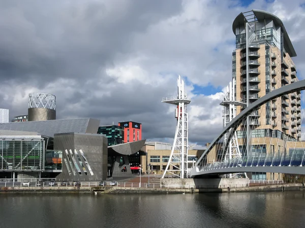 The Lowry, Salford Quays, Манчестер — стоковое фото