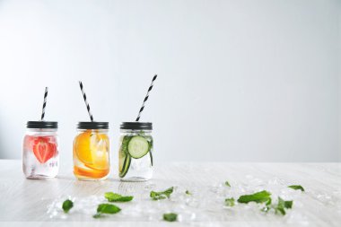limonata ile rustik kavanoz