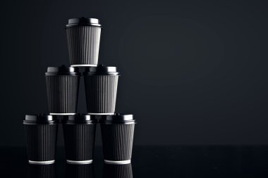 lüks kağıt bardak aynalı set götürmek