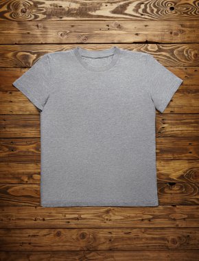 Boş gri t-shirt mockup seti