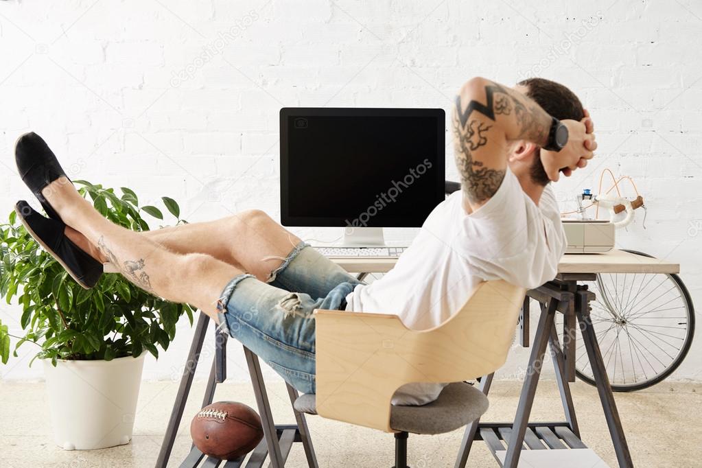 Legs on table online
