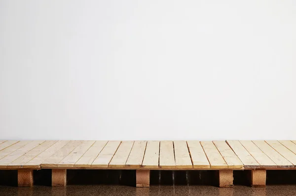 Wooden pallets floor scene — Stock Photo, Image