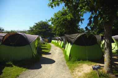 Satırları aynı çadır ağaçların altında